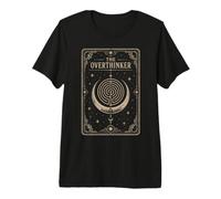 Carte de Tarot The Overthinker Anxious Mind Racing Thoughts T-Shirt Haut de Gamme