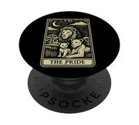 Carte de Tarot The Pride Lion Family African Big Five PopSockets PopGrip Adhésif