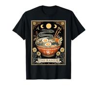 Carte de Tarot The Ramen Japanese Noodles pour déjeuner instantané Witchy T-Shirt