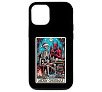 Carte de Tarot The Reader at Christmas et X-Mas Krampus Devil Coque pour iPhone 12/12 Pro