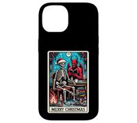 Carte de Tarot The Reader at Christmas et X-Mas Krampus Devil Coque pour iPhone 14