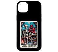 Carte de Tarot The Reader at Christmas et X-Mas Krampus Devil Coque pour iPhone 14 Plus