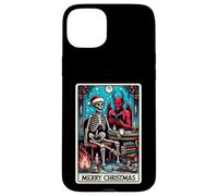 Carte de Tarot The Reader at Christmas et X-Mas Krampus Devil Coque pour iPhone 15 Plus