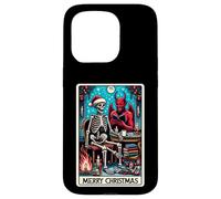 Carte de Tarot The Reader at Christmas et X-Mas Krampus Devil Coque pour iPhone 15 Pro