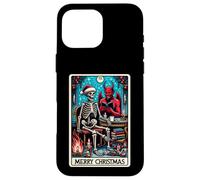 Carte de Tarot The Reader at Christmas et X-Mas Krampus Devil Coque pour iPhone 16 Pro Max