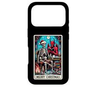 Carte de Tarot The Reader at Christmas et X-Mas Krampus Devil Coque pour iPhone 17 Pro