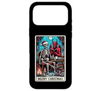 Carte de Tarot The Reader at Christmas et X-Mas Krampus Devil Coque pour iPhone 17 Pro Max