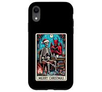 Carte de Tarot The Reader at Christmas et X-Mas Krampus Devil Coque pour iPhone XR