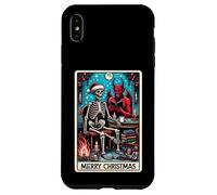 Carte de Tarot The Reader at Christmas et X-Mas Krampus Devil Coque pour iPhone XS Max