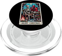 Carte de Tarot The Reader at Christmas et X-Mas Krampus Devil PopSockets PopGrip pour MagSafe