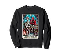 Carte de Tarot The Reader at Christmas et X-Mas Krampus Devil Sweatshirt