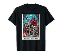 Carte de Tarot The Reader at Christmas et X-Mas Krampus Devil T-Shirt