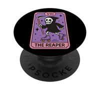 Carte de Tarot The Reaper Roller Skating PopSockets PopGrip Adhésif