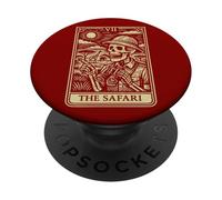 Carte de Tarot The Safari Explorer African Game Park Big Five PopSockets PopGrip Adhésif