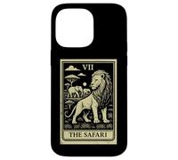 Carte de Tarot The Safari Lion Elephant African Big Five Coque pour iPhone 14 Pro Max