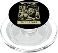 Carte de Tarot The Safari Lion Elephant African Big Five PopSockets PopGrip pour MagSafe