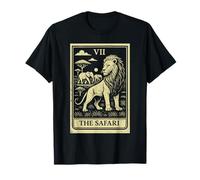Carte de Tarot The Safari Lion Elephant African Big Five T-Shirt