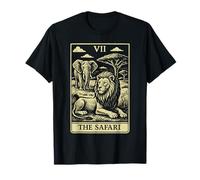 Carte de Tarot The Safari Lion Elephant African Big Five T-Shirt