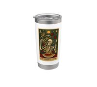 Carte de tarot The Spaghetti Lover Pasta Gobelet isotherme en acier inoxydable double paroi