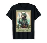 Carte de tarot The Stoner Cat | Cannabis Weed Lover Marijuana T-Shirt