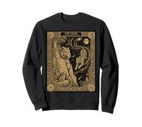 Carte de Tarot Tigre céleste Constellation Jungle Lune astrono Sweatshirt