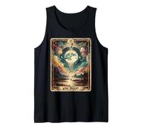 Carte de Tarot Vieilli Grunge Worn Out Style The Moon Débardeur