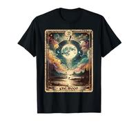 Carte de tarot vieilli Grunge Worn Out Style The Moon T-Shirt