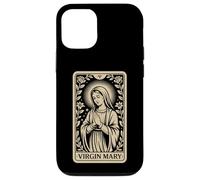 Carte de Tarot Vierge Marie - Foi chrétienne Vintage Coque pour iPhone 12/12 Pro
