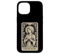 Carte de Tarot Vierge Marie - Foi chrétienne Vintage Coque pour iPhone 15