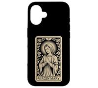 Carte de Tarot Vierge Marie - Foi chrétienne Vintage Coque pour iPhone 16