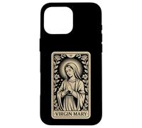 Carte de Tarot Vierge Marie - Foi chrétienne Vintage Coque pour iPhone 16 Pro Max