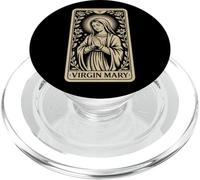 Carte de Tarot Vierge Marie - Foi chrétienne Vintage PopSockets PopGrip pour MagSafe