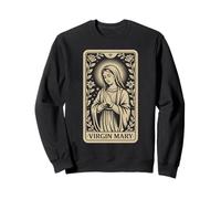 Carte de Tarot Vierge Marie - Foi chrétienne Vintage Sweatshirt
