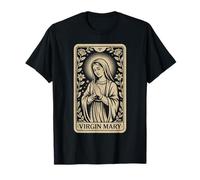 Carte de Tarot Vierge Marie - Foi chrétienne Vintage T-Shirt
