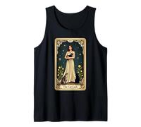 Carte de Tarot Vintage Chat Lady Mystic Feline Lover Witchy Débardeur