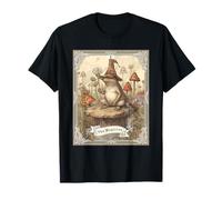 Carte de Tarot Vintage Cottagecore The Wizard Frog Riding Snail T-Shirt