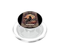 Carte de Tarot Vintage Gothique The Witch Black Raven pour Halloween PopSockets PopGrip pour MagSafe