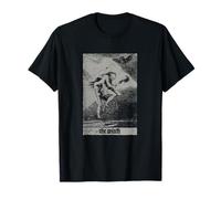 Carte de tarot vintage occulte la sorcière - T-shirt satanique T-Shirt