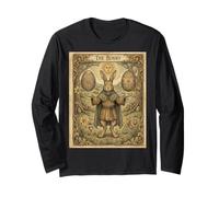 Carte de Tarot Vintage The Bunny Lover pour Pâques, Hommes, Femmes, Enfants Manche Longue