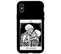 Carte de Tarot Vintage The Lovers pour la Saint-Valentin Halloween Coque pour iPhone X/XS