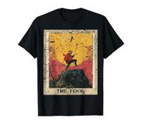 Carte de Tarot Vintage Vieilli The Fool T-Shirt Graphique avec Valeur