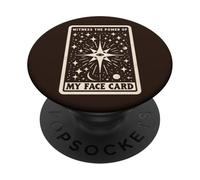 Carte de tarot « Witness The Power Of My Face » PopSockets PopGrip Adhésif