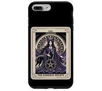 Carte de Tarot XVIII Pentacle de la Déesse de la Lune Hécate Coque pour iPhone 7 Plus/8 Plus