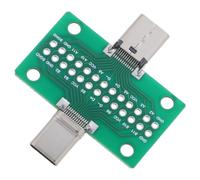 Carte de Test de Câble de Données USB Type C, Module D'extension 24p | Plastique, Design Réversible Double Face, Broches Soudées Mâle Femelle, Accès aux Points Signal