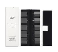 Carte de test de solidité des couleurs textiles, échelle de gris standard à 5 niveaux pour l'évaluation des taches, testeur de détermination de la solidité des couleurs au frottement(B)