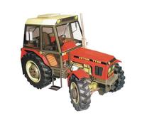 Carte De Tracteur Zetor Tchèque 7745 ? 7211, Jeu De Construction De Voitures, Modèle De Jouet, Matériel Agricole Manuel, I9f1, 1:32