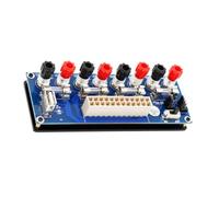 Carte de Transfert Atx vers Adaptateur 20 Broches 24 Broches Pcb Bleu | Module de Sortie de Circuit D’alimentation, Installation Simple, Terminal de Sortie à 20 Broches et 24 Broches