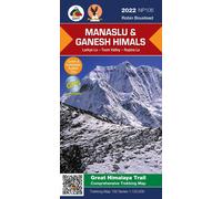 Carte de trekking au Népal - Région du Manaslu et du Ganesh Himals (NP106) | Himalayan MapHouse