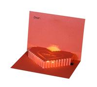 Carte De Veux De Vacances - Carte De Saint Pop-up, Décoration Pour Bureau En Papier À Lettres | Carte De Voeux Inscripable Pour San, Cartes Pie