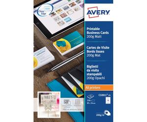 Carte de visite laser Avery C32011 85 x 54 mm 200 gr blanche - Pochette de 250